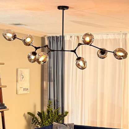 Retro Loft Ceiling Chandelier • Black