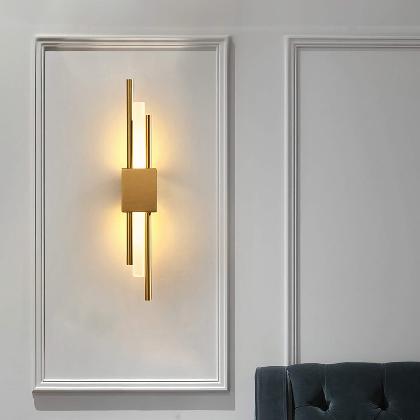 Glitch Wall Light • Gold • Wall Wired •